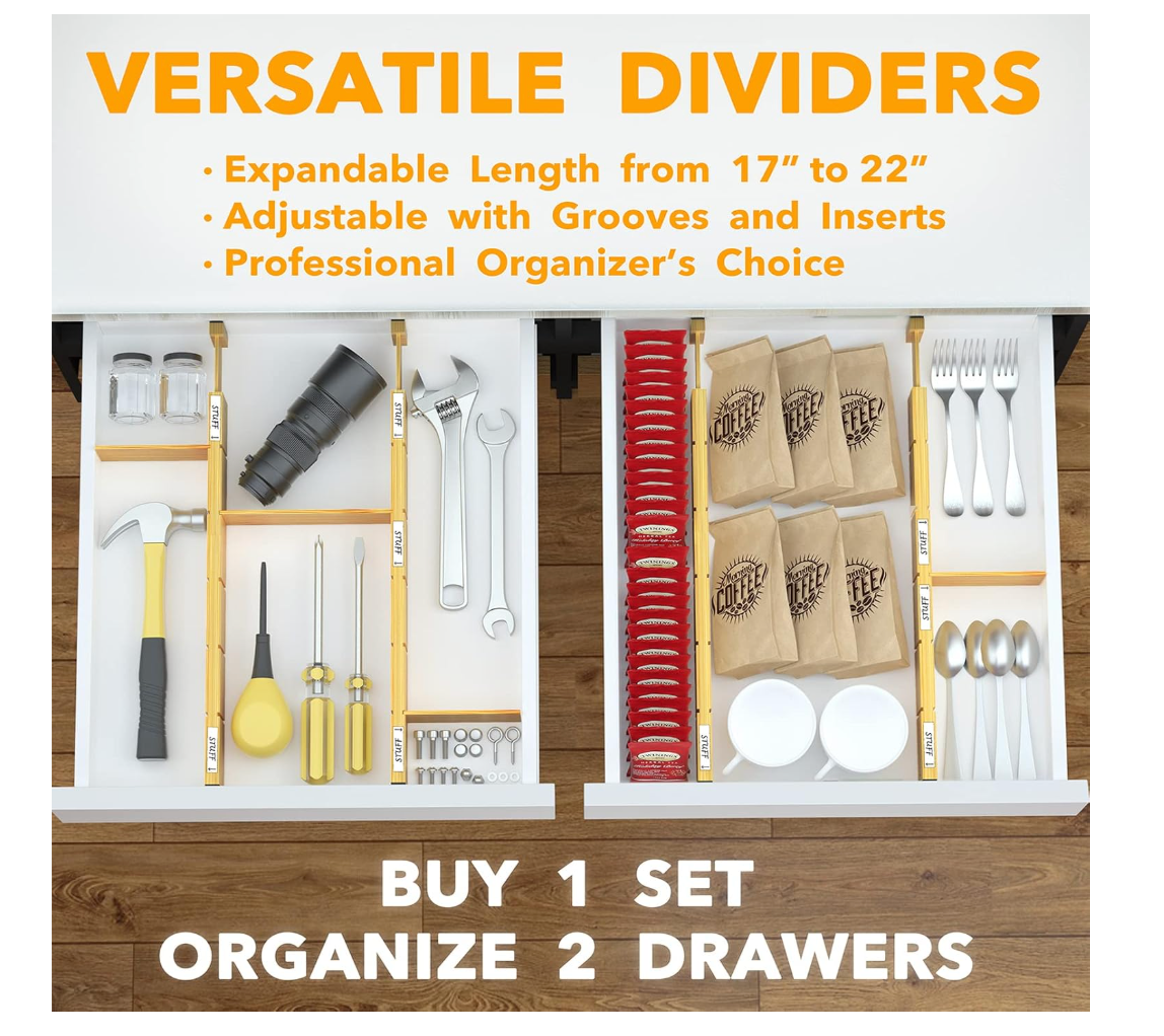 Kitchen drawer organizer