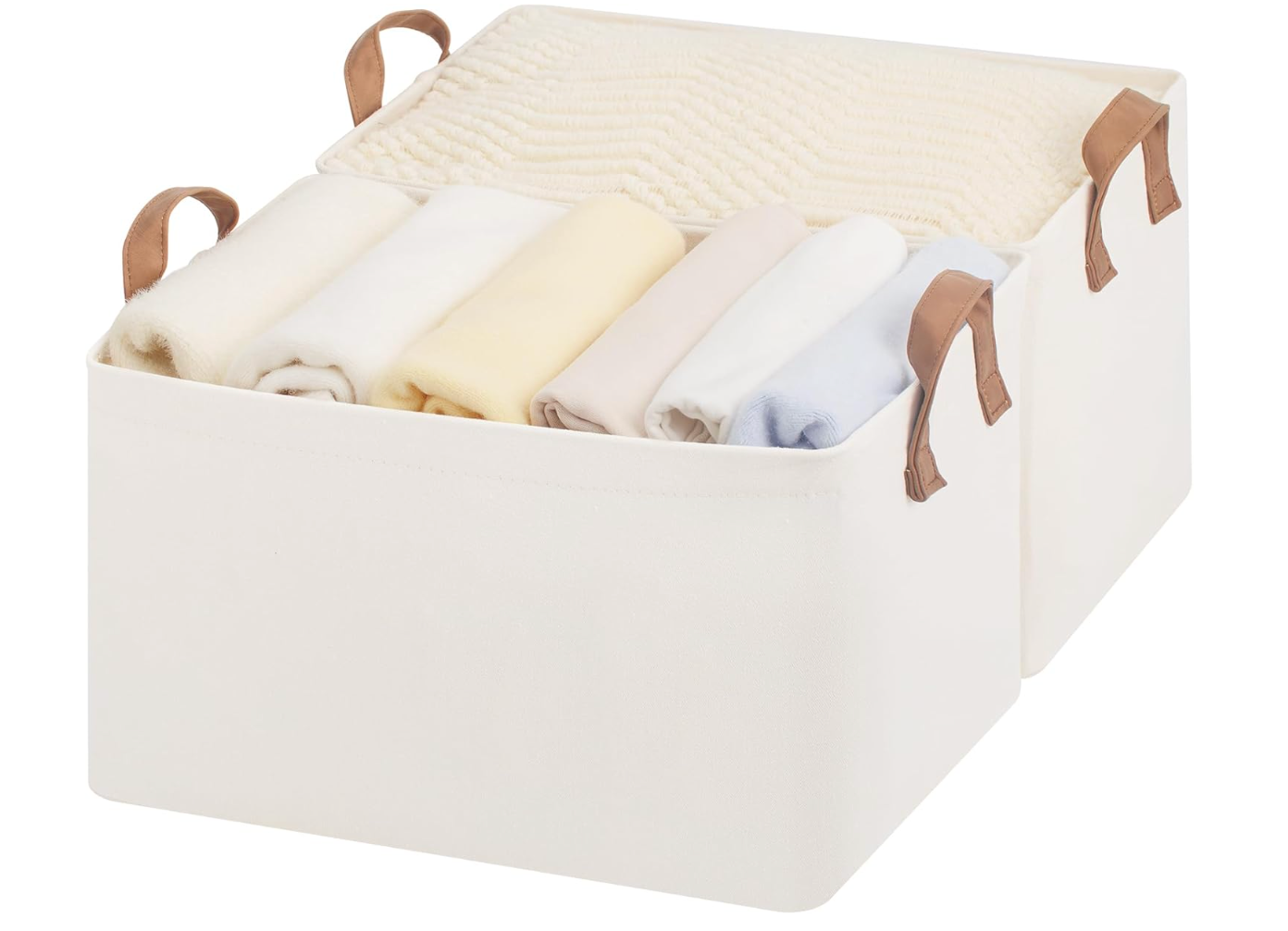 Fabric storage bins
