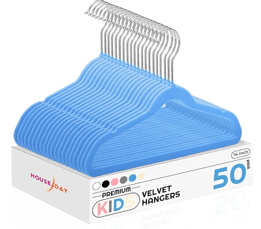 Kids velvet hangers
