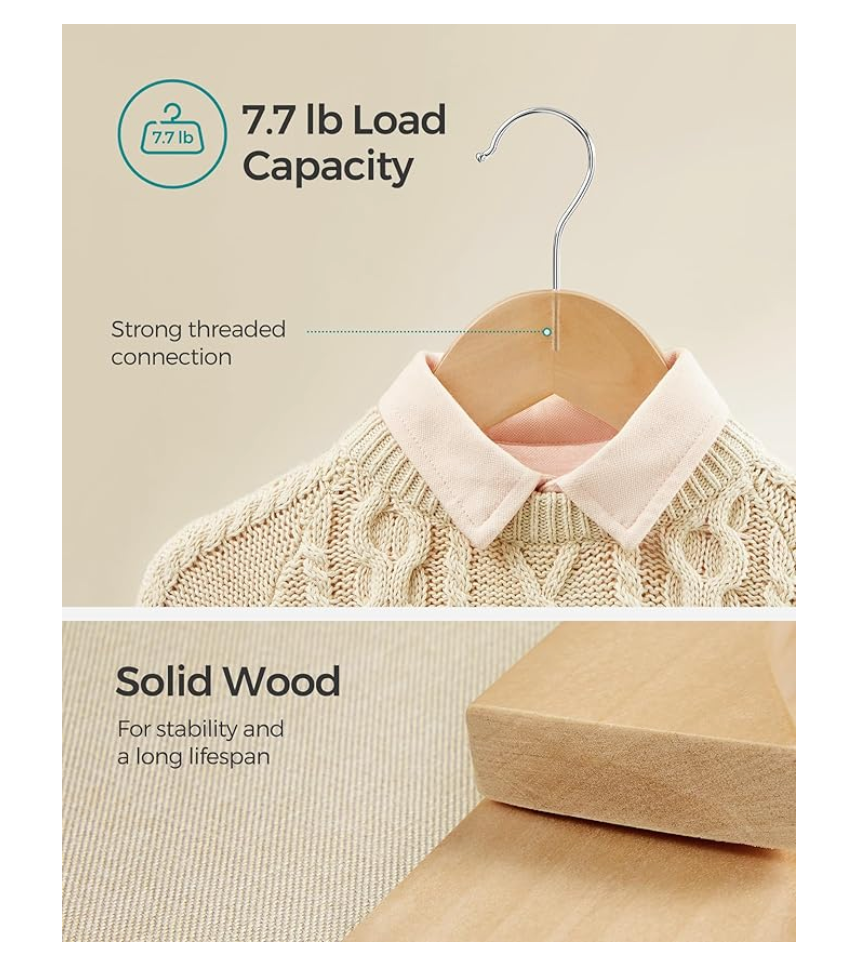 Kids wooden hangers