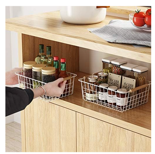 Wire pantry baskets