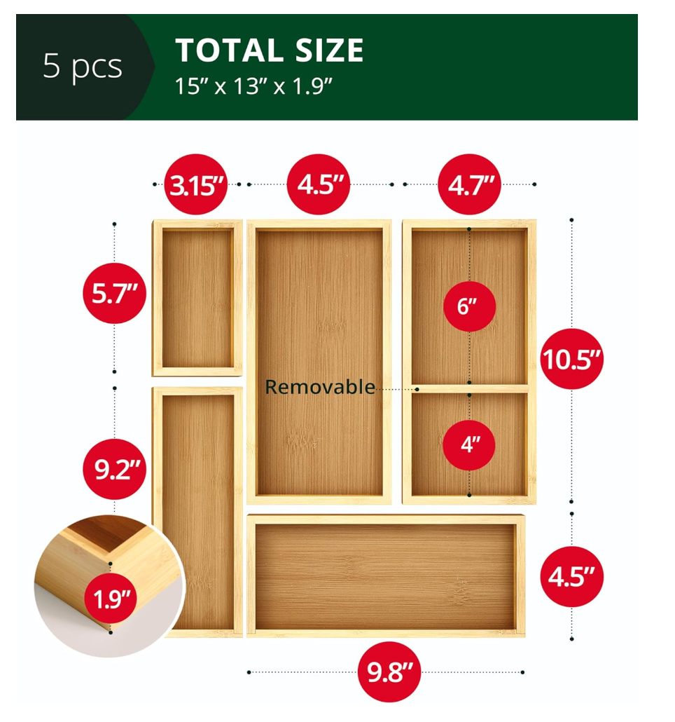 Bamboo storage containers