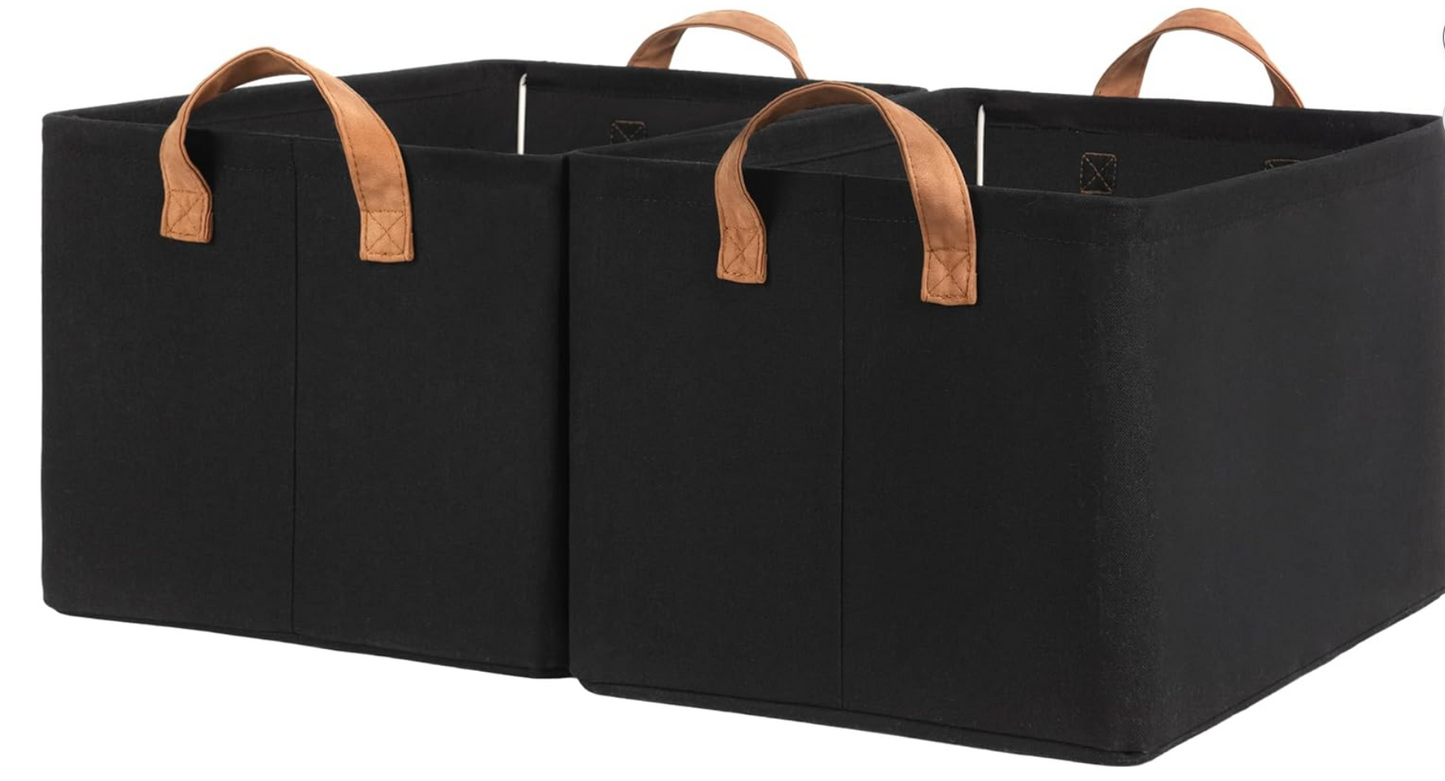 Fabric storage bins